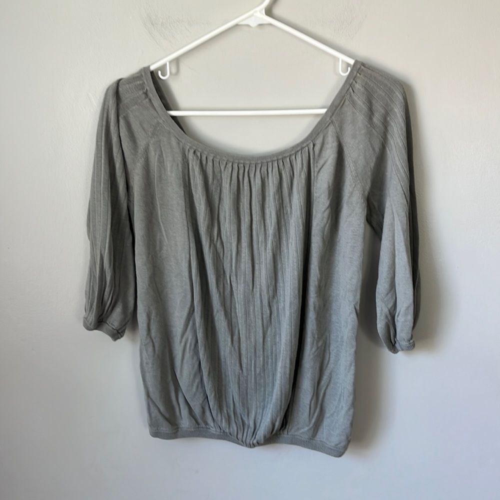 Club Monaco Sage Top Open Back Small
